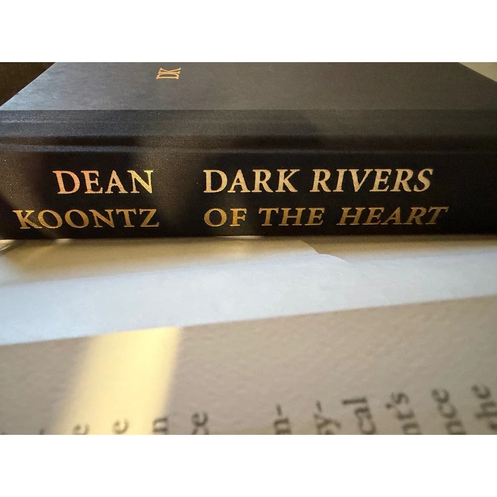 Signed Dean Koontz Dark Rivers of the Heart 1st Trade Edition Hardcover 1994